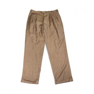 Ralph Lauren Men's Brown micro-check pattern‎ size 36